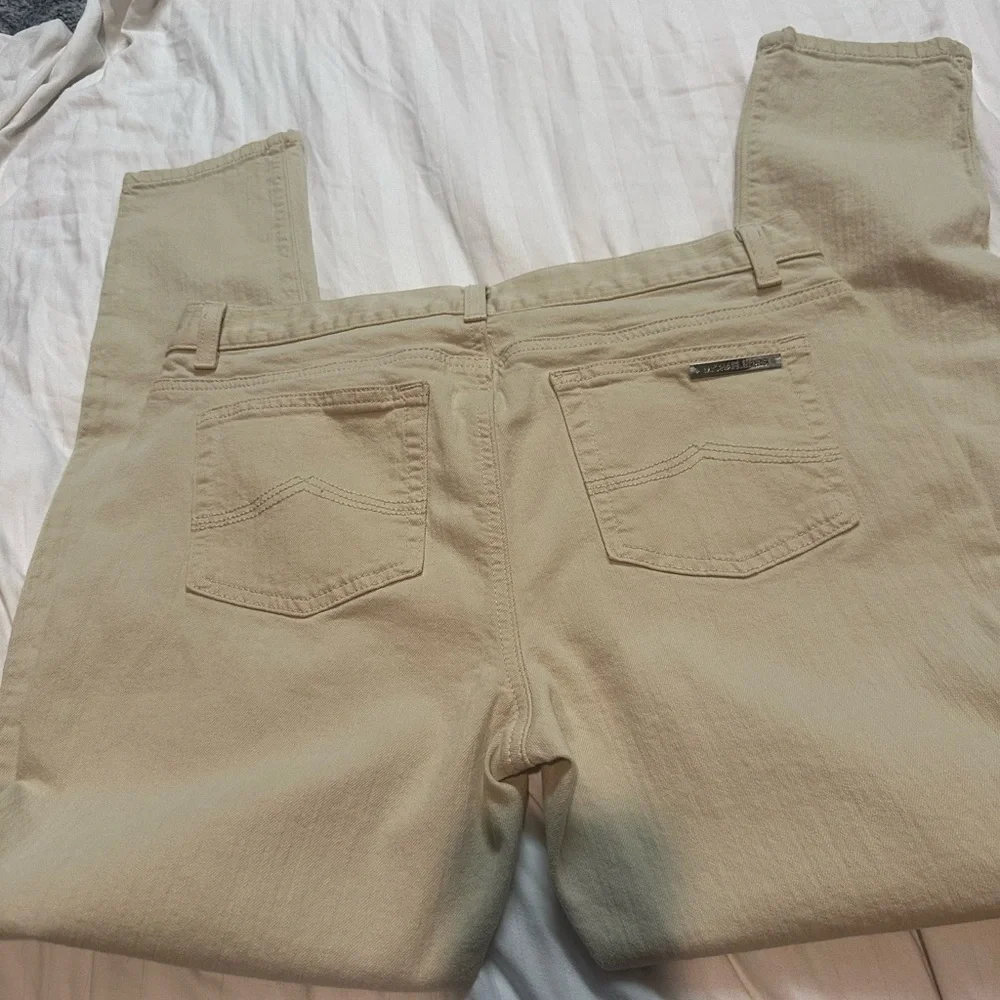 Beige Casual Pants